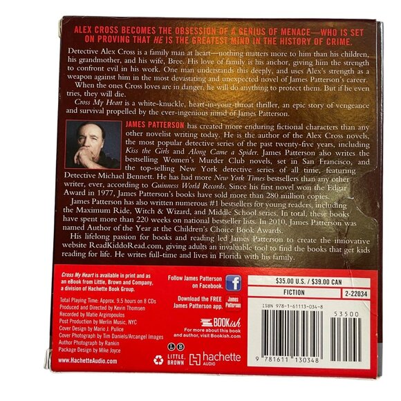 James Patterson Audio Book Cross My Heart Unabridged 2013 Michael Boatman u - Picture 6 of 11